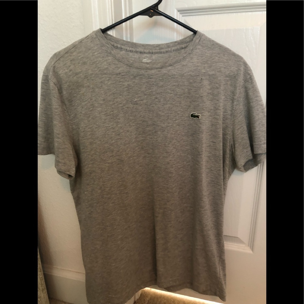 Gray Lacoste t shirt